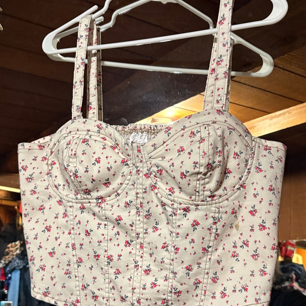 Floral Bustier Top
